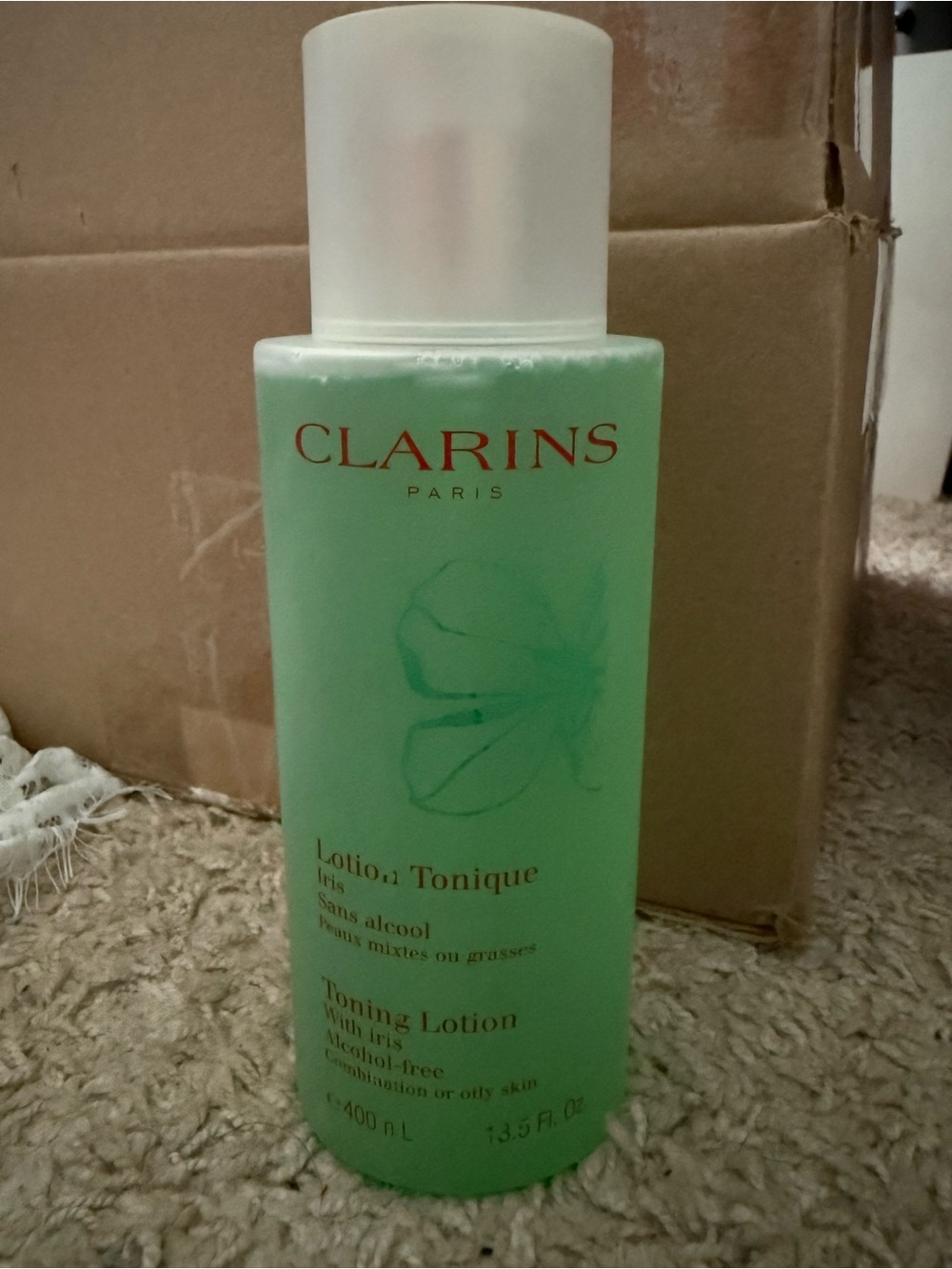 Clarins Green Toning Lotion with Iris — Alcohol-Free Facial Toner